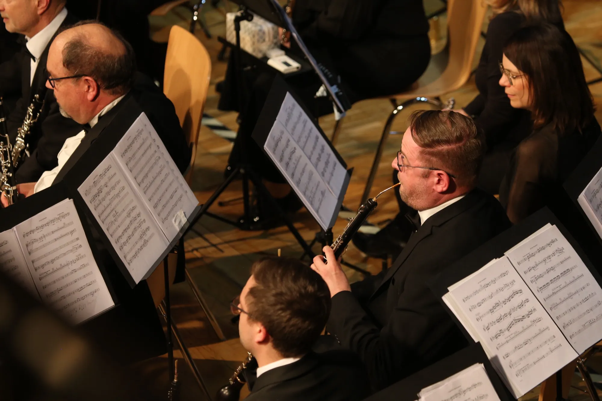Musiker am Englischhorn