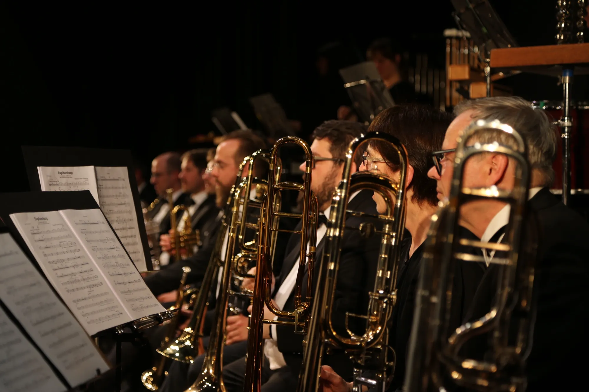 Posaunenregister im Konzert