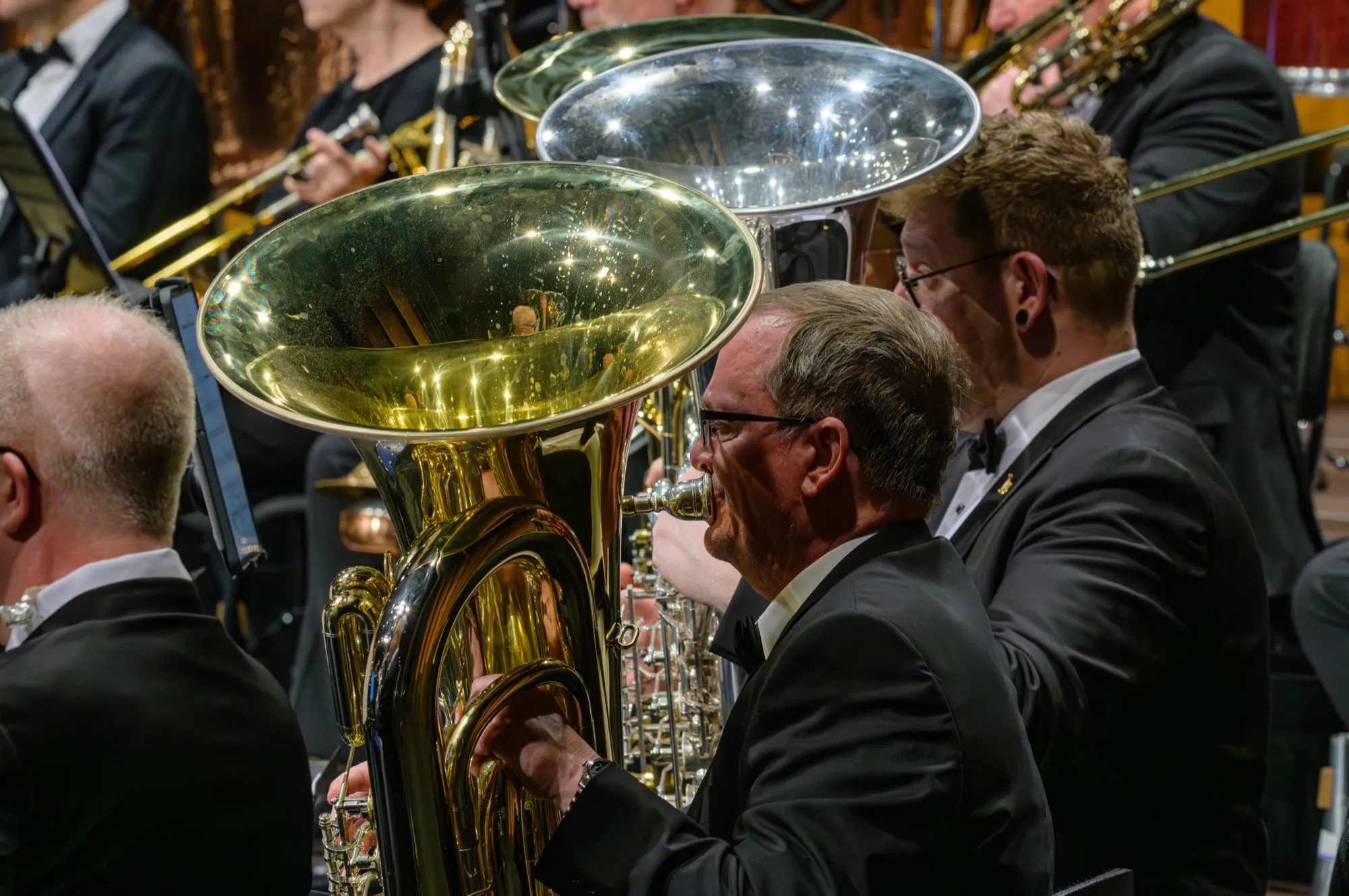 Tubenschalltrichter im Orchester