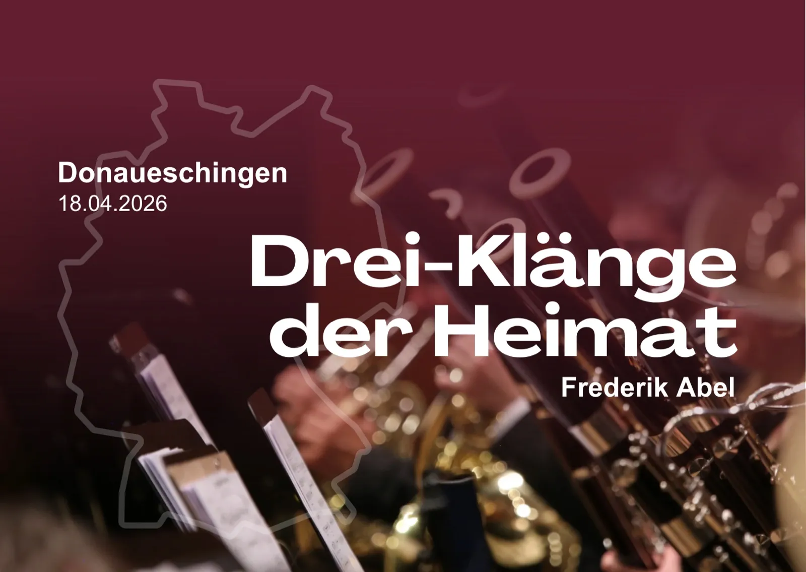 Ankündigung der Uraufführung von „Drei-Klänge der Heimat“